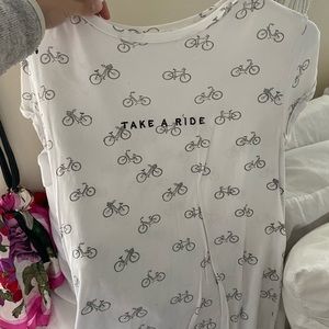 White top with graphic design